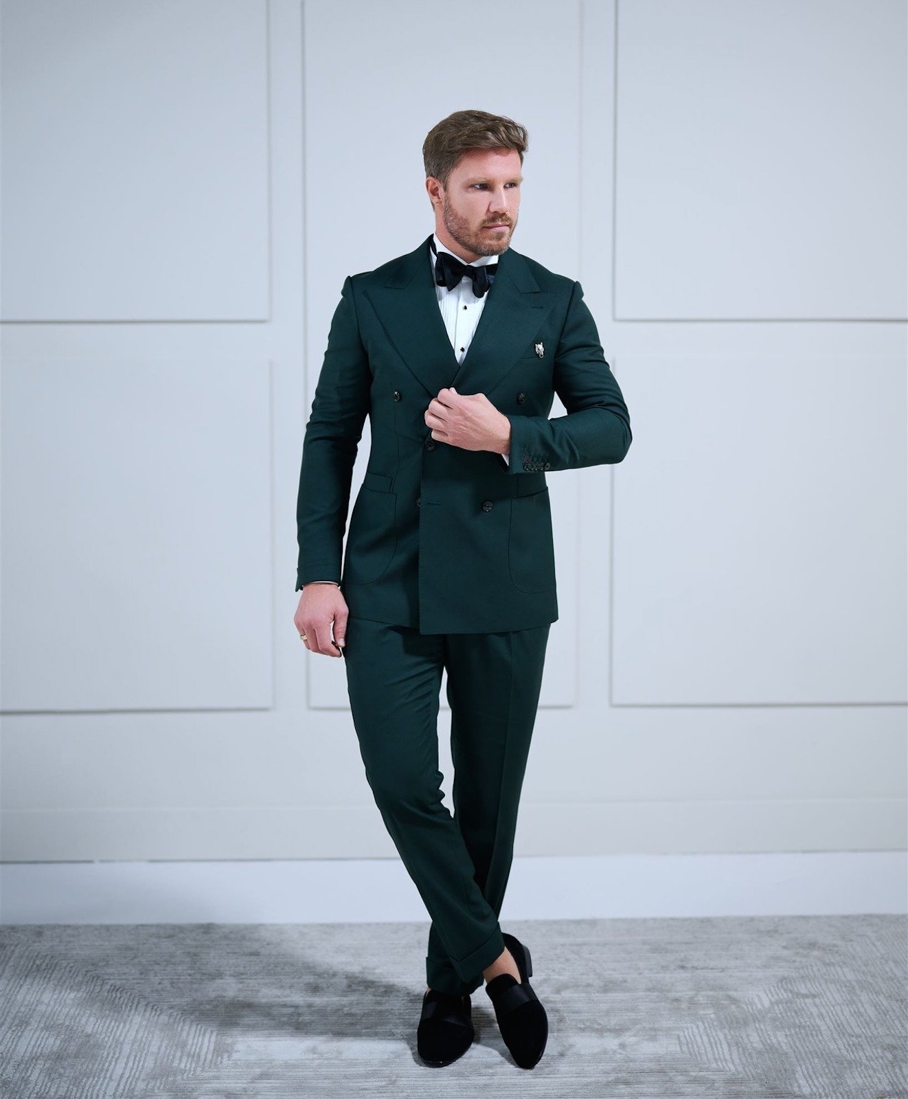 David Zala Man in Green Suit